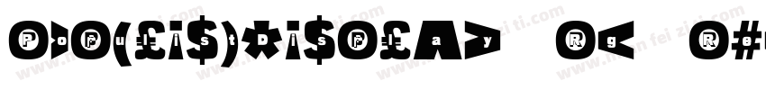 PopulistDisplay Rg Regular字体转换